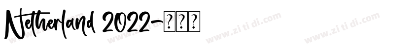 Netherland 2022字体转换